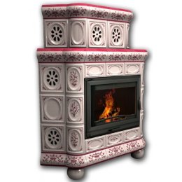 Каминная облицовка КимрПечь Медальон угловая двухъярусная Сакура